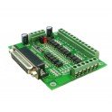 Плата комутаційна (контролер) на 6 координат LPT CNC DB25